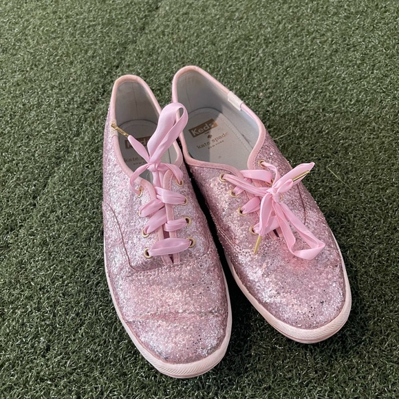 kate spade Shoes Kate Spade For Keds Pink Glitter Keds Size 75